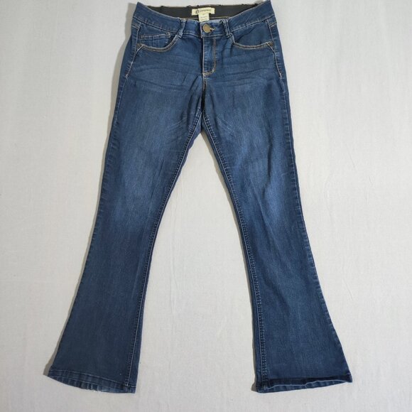 Democracy jeans women's size 10 ink blue colour "Ab"solution flare mid rise - Picture 1 of 15
